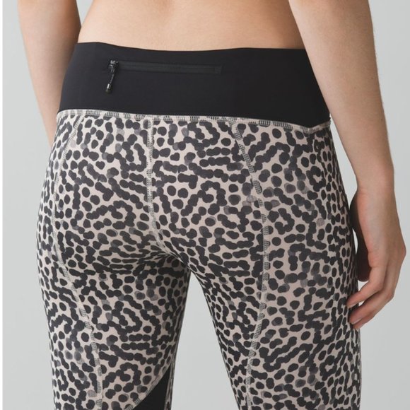 LULULEMON | Pace Rival Crop *Full-On Luxtreme Ace Spot Grain Black / Black - Picture 6 of 14